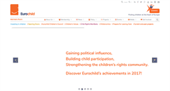 Desktop Screenshot of eurochild.org