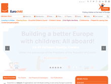 Tablet Screenshot of eurochild.org